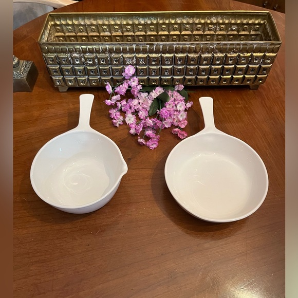 VTG CorningWare France All-White Pan, 6.75” Dish, MW 83B MIcro/Browning Dish - Picture 3 of 7